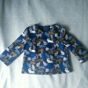 H&M Jacquard Cat Shirt